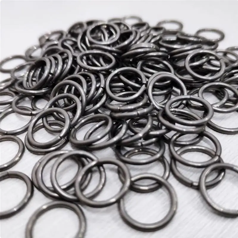 50pcs BCu86SnP Phosphor Copper Solder Ring for Air Conditioner Refrigeration Pipe Fittings Black HL208 Brazing Welding Ring