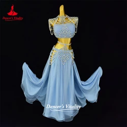 Belly Dance Professional Clothes for Women Cusomzied Adult Children Bellydance Bra+long Skirt 2pcs Girl's Belly Dancing Outfit