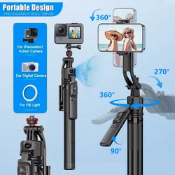 Wireless Remote Gimbal Stabilizer Selfie Stick AI Intelligent Auto Face Tracking Tripod for Mobile Phone GoPro Insta360 Camera