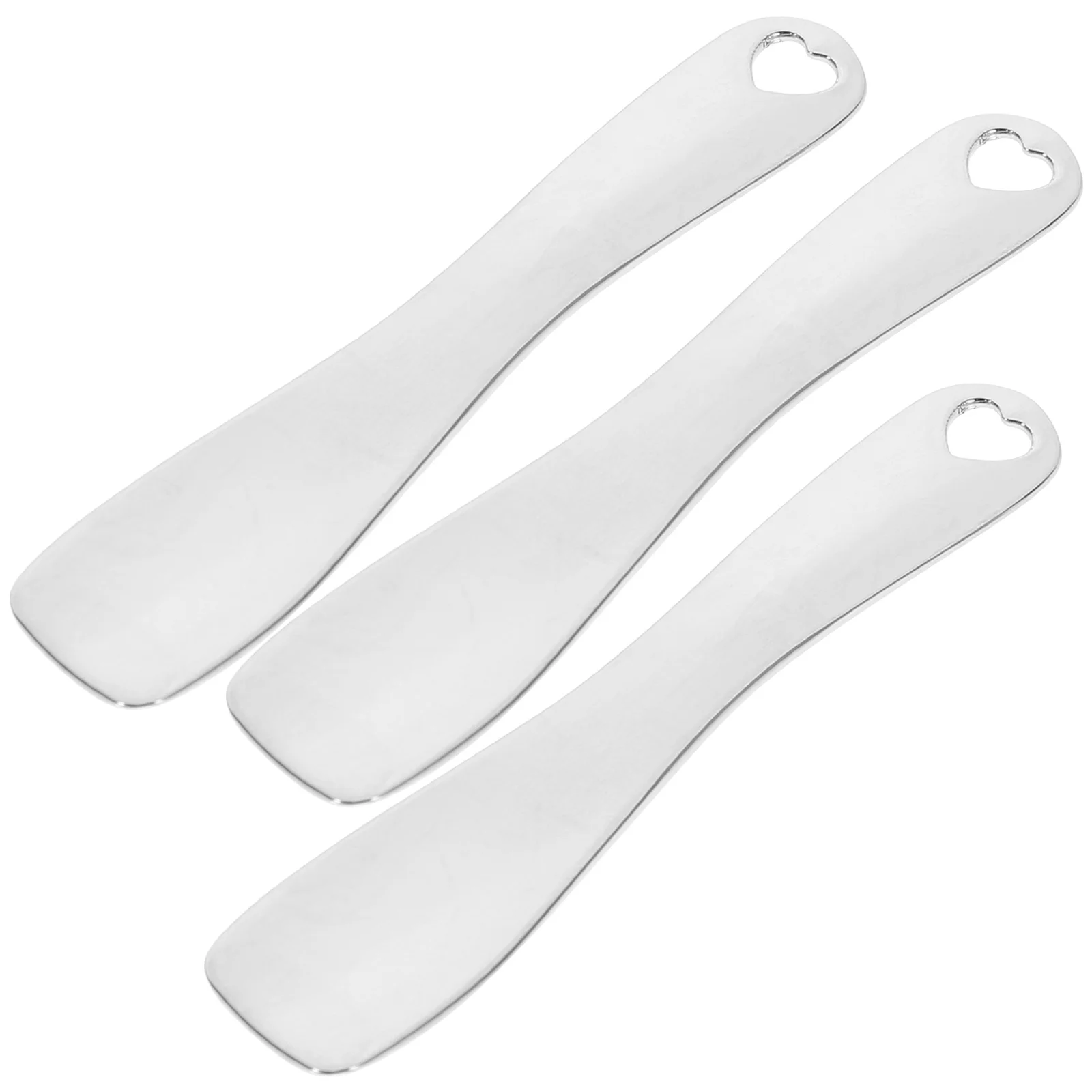 

3Pcs Zinc Alloy Eye Cream Spoon Silver Multifunctional Eye Massage Tool Relieve Fatigue Promote Circulation Skincare Beauty Tool