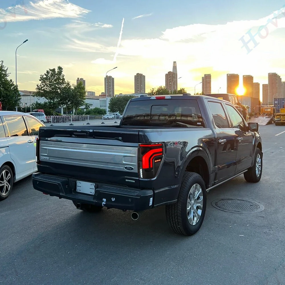 زوج LED المصابيح الخلفية ل 2020 2021 2022 2023 2024 2025 فورد F150 F-150 لاقط الضوء الخلفي لمبة خلفية الفرامل بدوره إشارة الباب الخلفي ضوء