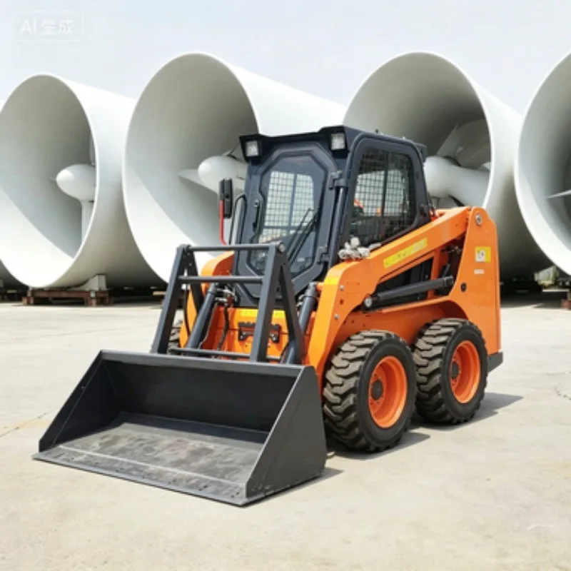 Compact Skid Steer Loader Wheel Loader Track Loader Machine 200kg 600kg Rated Load for Small Construction Projects