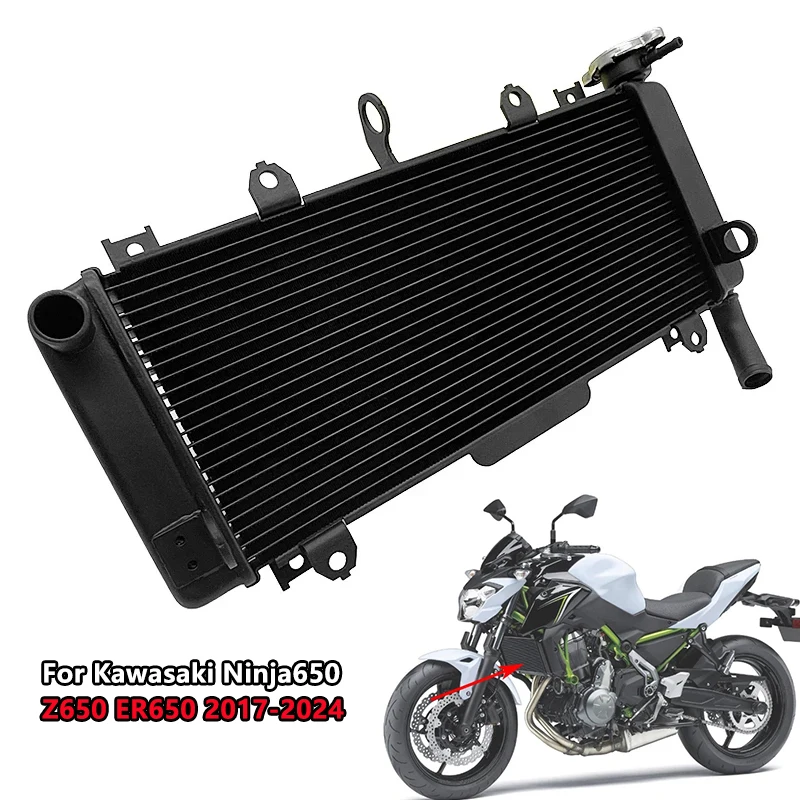 専用 Ninja650 Motorcycle Radiator Cooler Assembly Cooling Water Tank