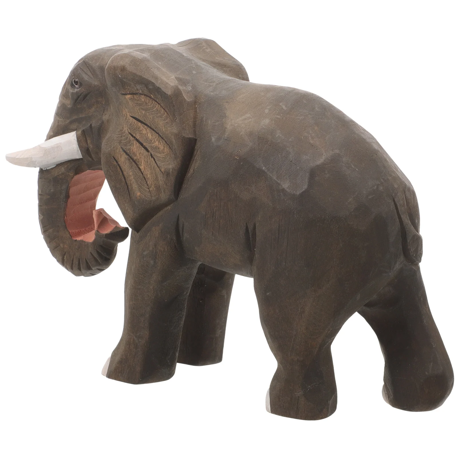 

Household Animal Desktop Ornaments Animals Elephant Figurines Wooden Statues for Home Decor