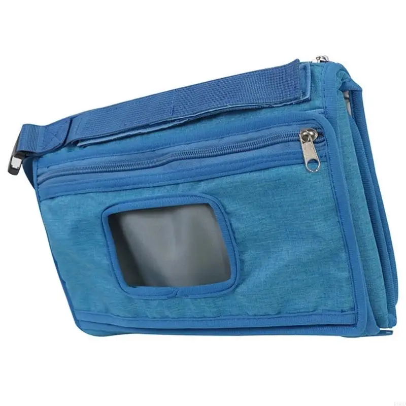 Mateleta portátil impermeable estación cambio bebé R66D con compartimentos almacenamiento cojines desmontables