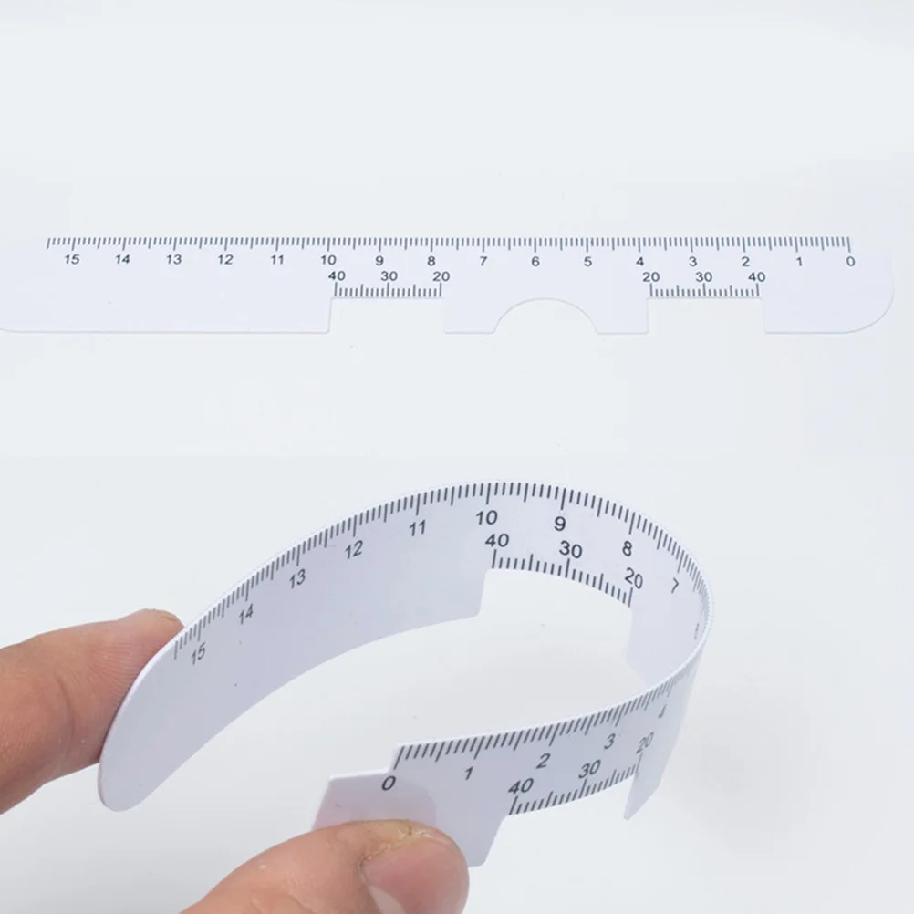 10 PCS Plastic Pupil Distance Ruler Eye Ophthalmic Tool PD Ruler for Eyeglasses Measuring Instrument Hospital Pharmaceutical