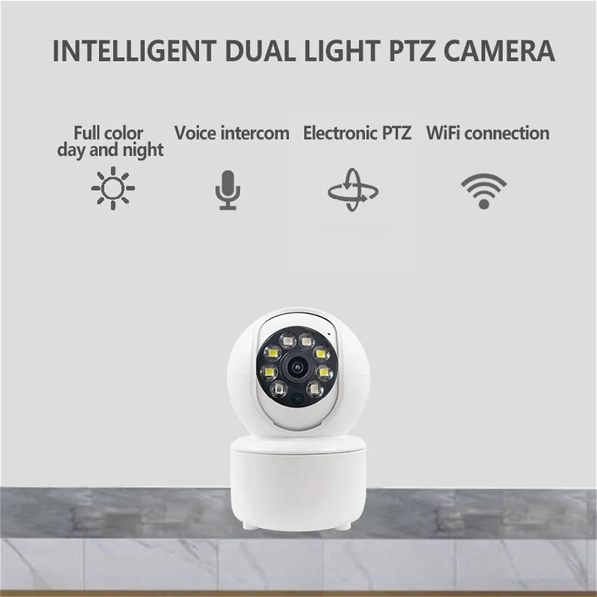 

AB-Wireless Camera Indoor Security Wifi Camera HD Auto Tracking Video Surveillance Camera EU