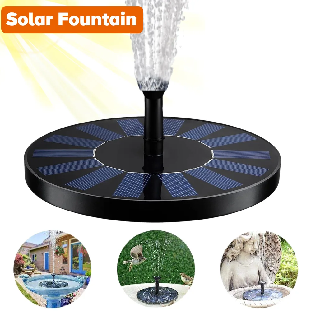 

Solar Floating Fountain Floating Solar Fountain Garden Water Fountain Pool Pond Decoration Solar Panel Powered Fountain