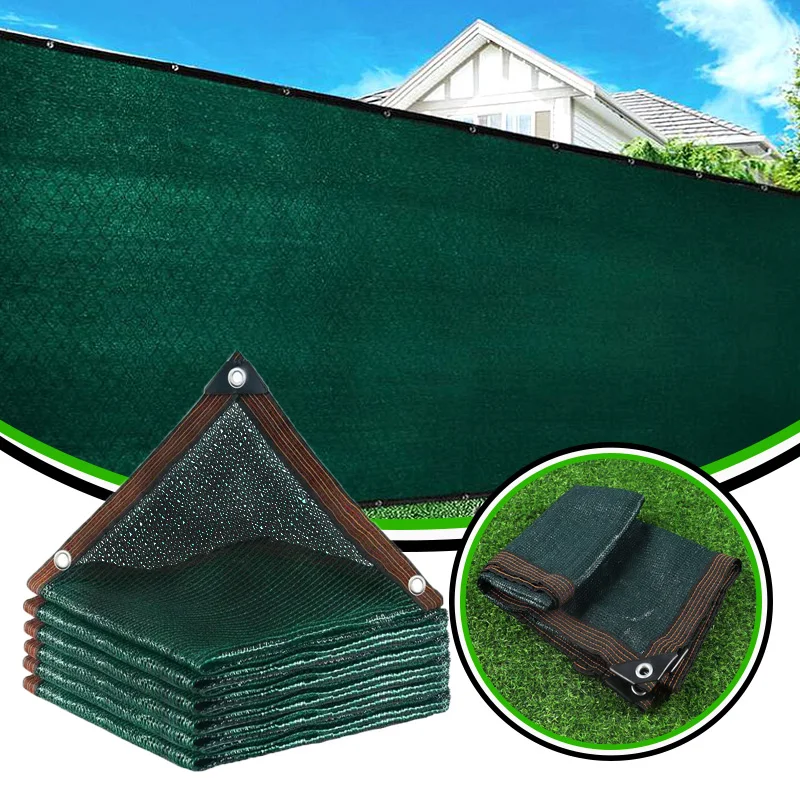 Customize 12Pin Dark Green Sun Shade Net Waterproof Sunshade Anti UV Garden Net Shade Plants Nursery Net Shade Outdoor