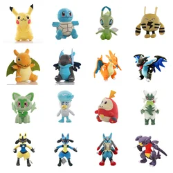 Pokemon Lucario Llush Pikachu Garchomp Sprigatito Stuffed Doll Fuecoco Quaxly Plushies Sylveon Toys Hobbies Xmas Gifts For Kids