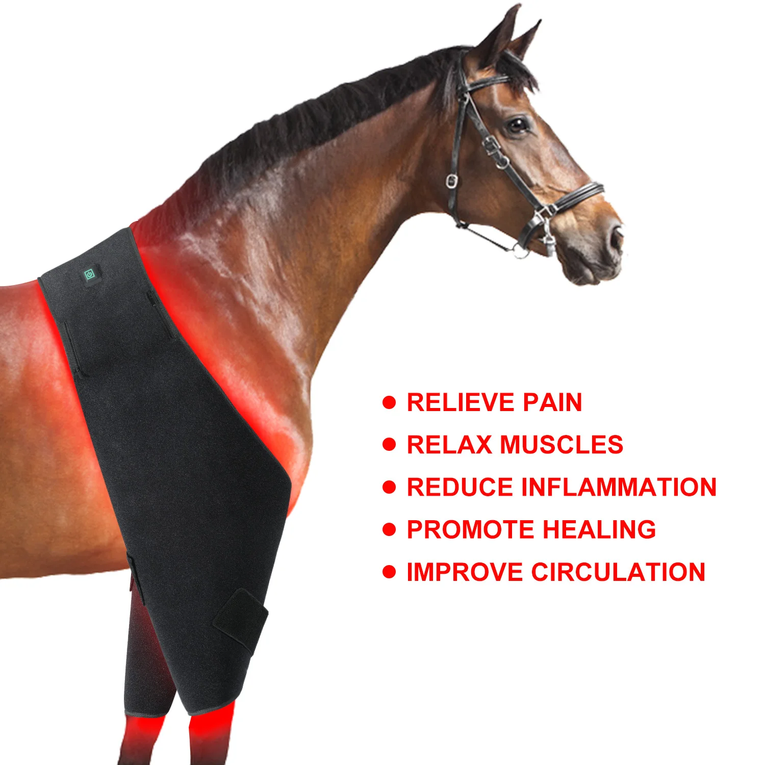 LED Red Light Near Infrared Light Pet Therapy Led Lamp Horse Red Light Therapy Pad For Horse Back Full Body 660nm 850nm