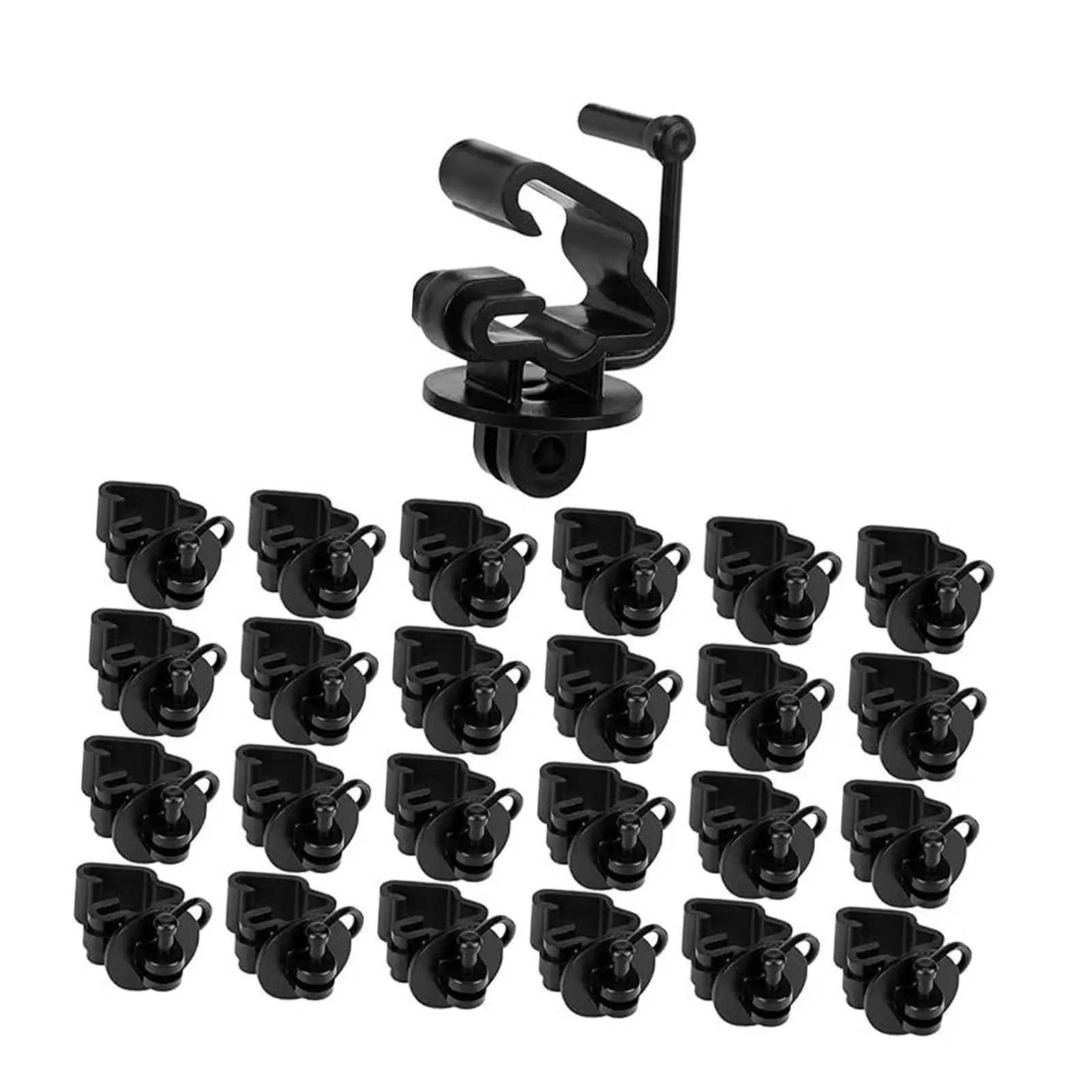 

25Pcs Z Pin Lock T Post Insulators High Performance Easy to Install Utility Electric Fence Insulators for Ranchers Agricultural