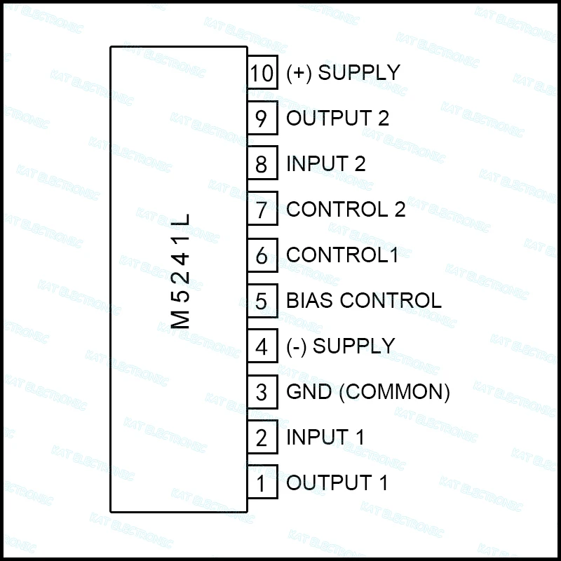 5 piezas M5241L SIP-10 DUAL VCA para CONTROL electrónico de volumen