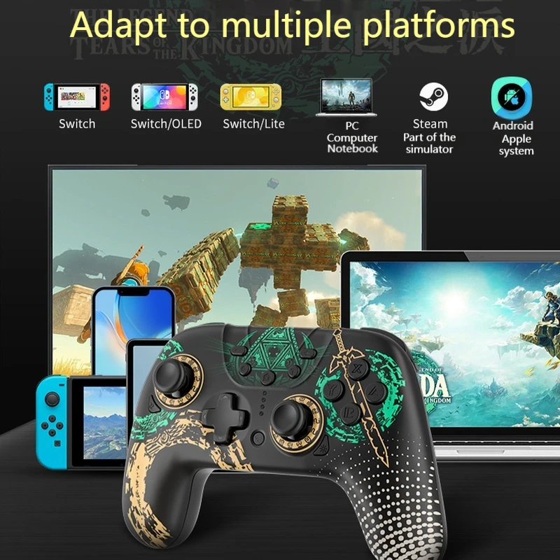 Aolion Switch Wireless Game Controller Tears Of The Kingdom Six Axis Gyroskop Long Endurance Macro Programming Game Controller