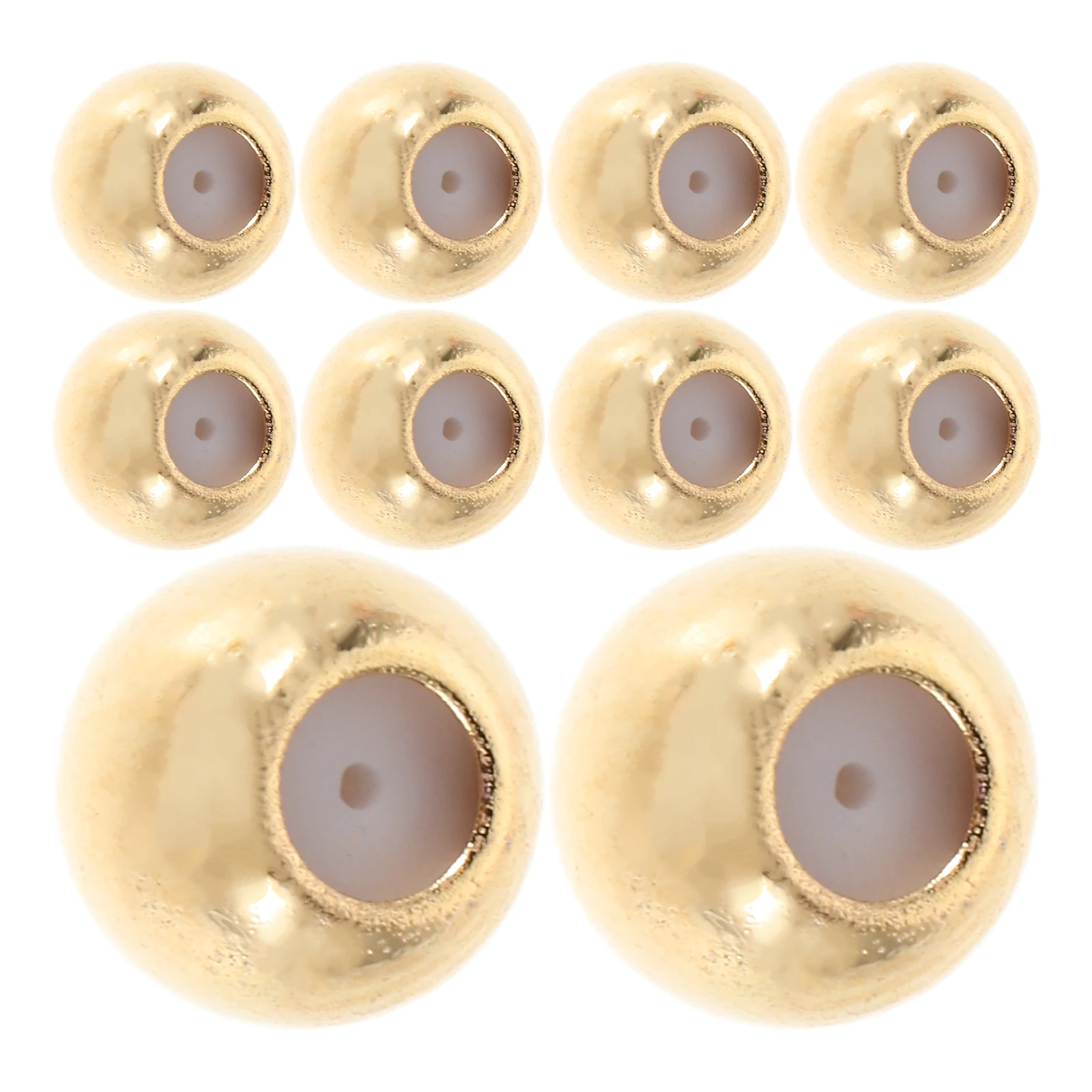 

Silicone Positioning Beads Crimp for Jewelry Making Accessories Golden Brass Decorative Stopper