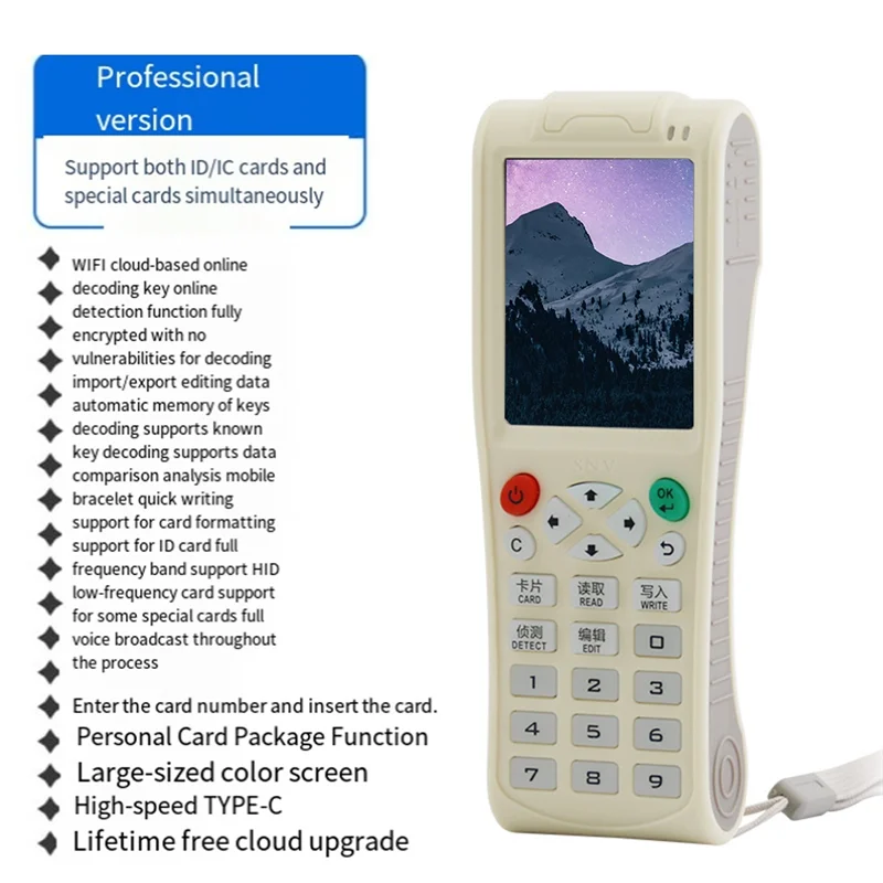 Tag Copier 2025 Smart Card Reader Writer RFID NFC Duplicator 13.56Mhz 125Khz Wifi T5577 Encryption Key Programmer