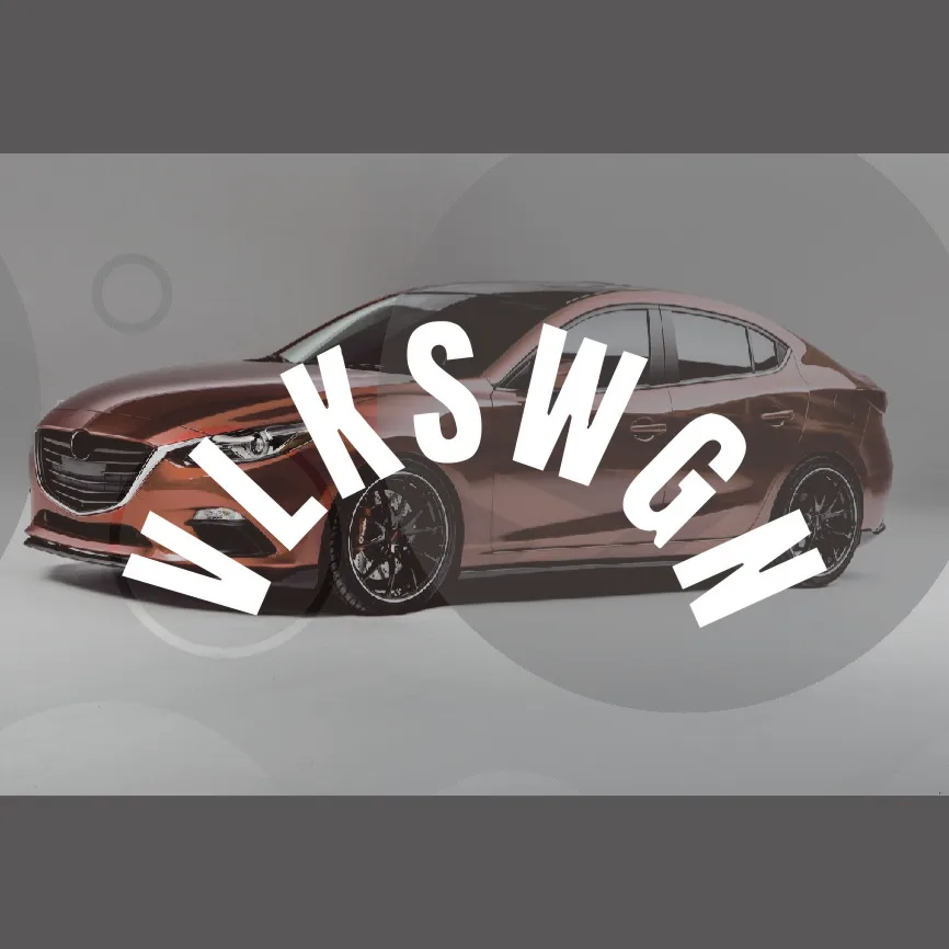 VLKSWGN Rear Wiper Window Sticker German Car Sticker Vinyl Text Style Decorative Decal Car Styling