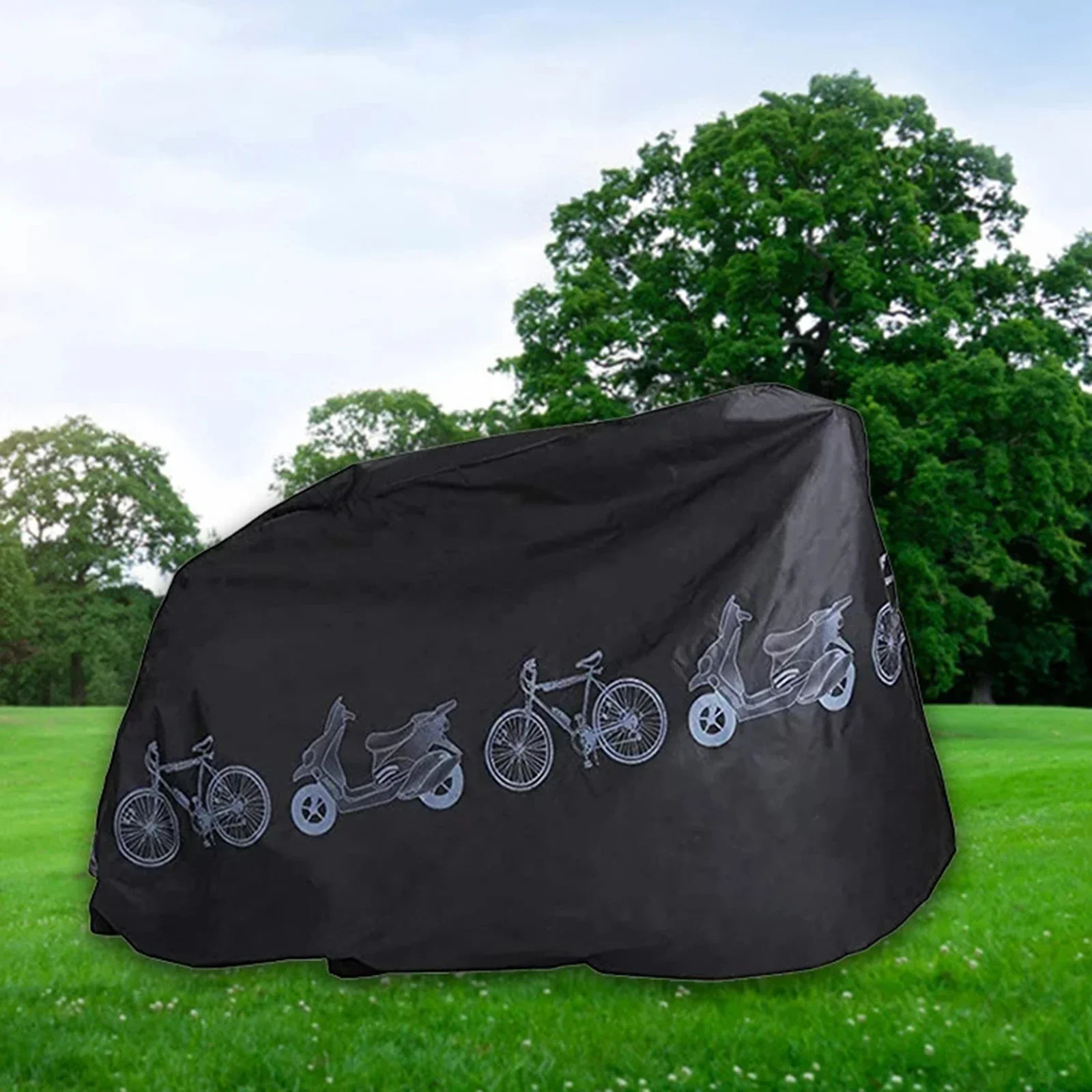 Cubierta de lluvia impermeable para bicicleta, protección solar para exteriores, funda para bicicleta de montaña, 210x110mm, cubierta protectora para bicicleta