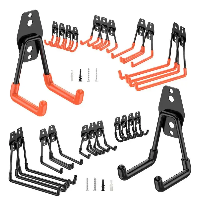 

Garage Hooks Heavy Duty Heavy Duty Metal Hook garage organizer Wall mount hanger organizer 12pcs Garage Hooks heavy duty