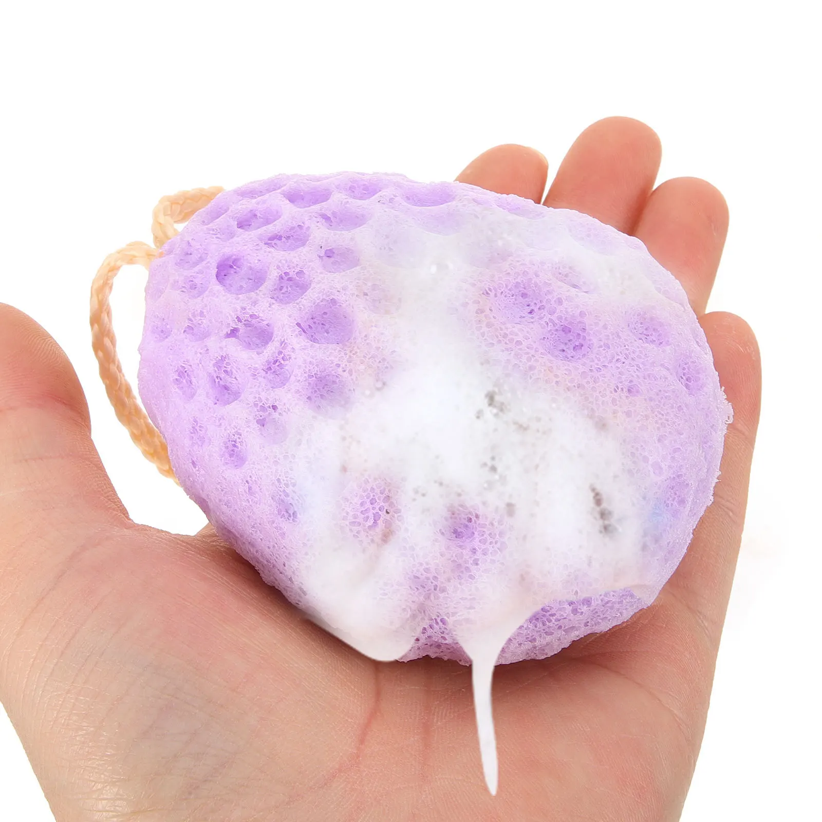 

6 Pcs Bath Ball Cleaning Sponges Brushes Scrubber Frosted Shower Bathroom Scrubbers for Bathing