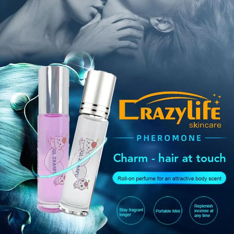 12ml/2Pcs Roll Perfume Intimate Partner Erotic Perfume Romantic Sexy Roller Pheromone Dating Flirting Light Fragrance For aldult