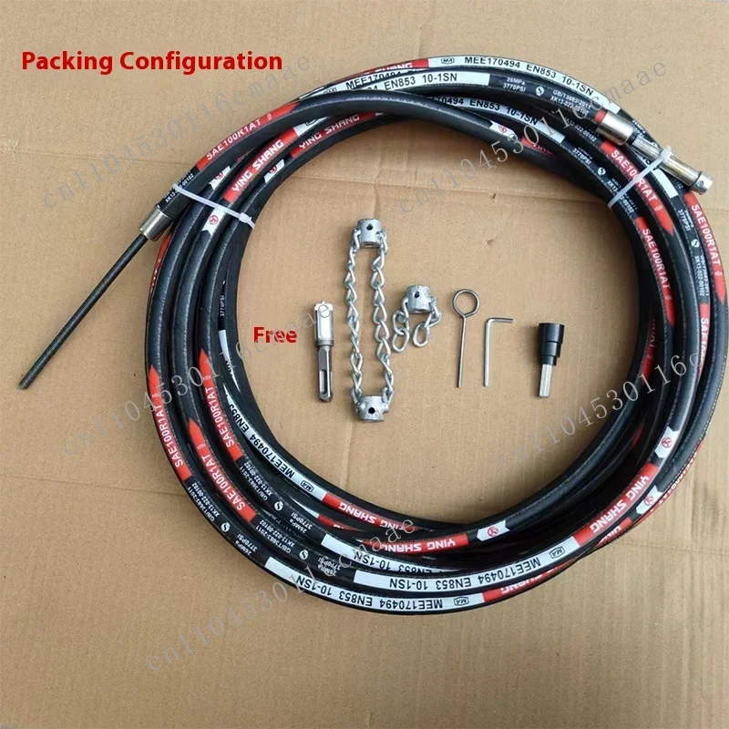 5M High-Pressure Bendable Drain Cleaning Tool Upgraded Electric Drill for Oil and Hard Object Blockages Made of Durable Plastic