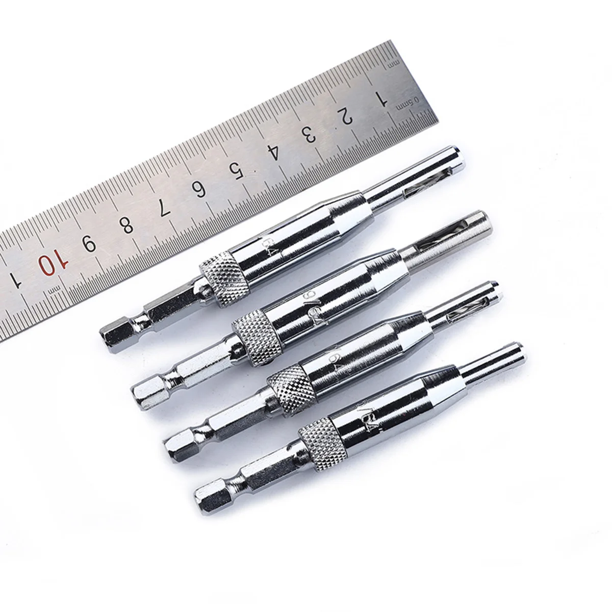 

4 pcs Drill Bit Set 5/64'' 7/64'' 9/64'' 11/64'' Woodworking Tool For Door Hinges Door Hinge Drill Hardware Diy Projects