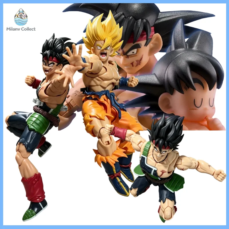 NUEVO Original Bandai Dragon Ball Z S.H.Figuarts SHF Bardock La Batalla Final Solitaria, Figura de Acción Coleccionable, Envío Rápido