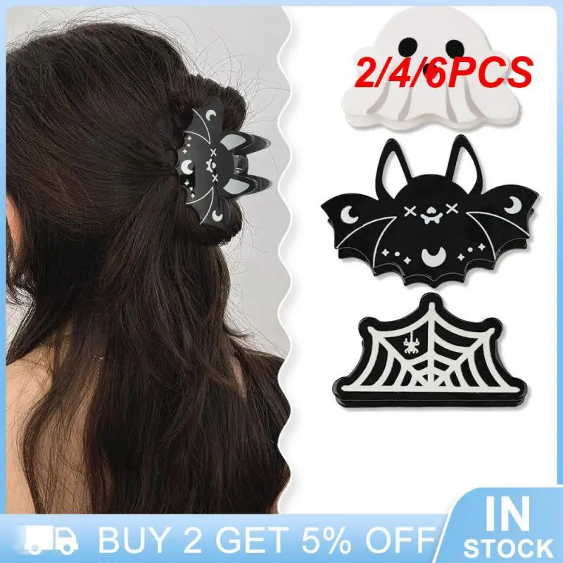 2/4/6PCS Comfortable To The Touch Womens Hair Accessories Ghost Hair Catch Light Weight Bat Hairpin