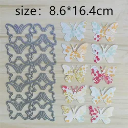 10Pcs Butterfly Metal Cut Dies Stencils for Scrapbooking Stamp/Photo Album Decorative Embossing DIY Paper Cards