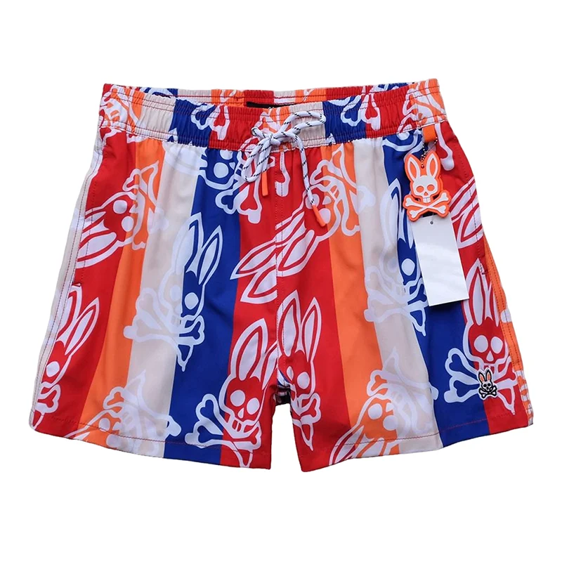 Hoge Kwaliteit Boardshort Waterdichte Sneldrogende Zwembroek Mesh Elastische Heren Strandshorts Digitaal Direct Spuitpatroon