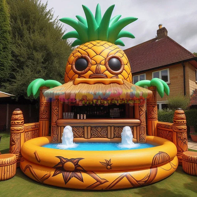 Outdoor Leisure Bounce House Adults Floating Inflatable Platform Party Water Swimming Pool Pub Bar