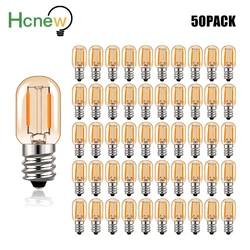 Ampoule LED Vintage E14 T22, Lampe Salière 1W 2200K, Mini Veilleuse en Verre Ambre, oh de 10W valentes ci-après, Ampoules à Filament