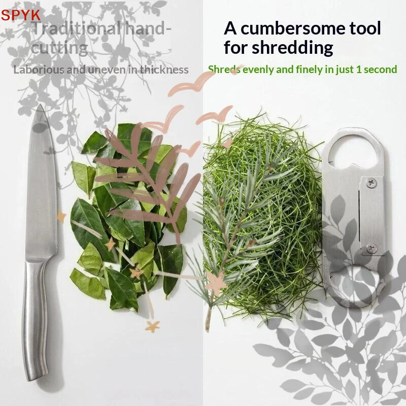1Pcs Herb Stripper Tool Stainless Steel Leaf Remover Multi Functional Kitchen Gadget For Rosemary Thyme Vegetable Prep Cooking