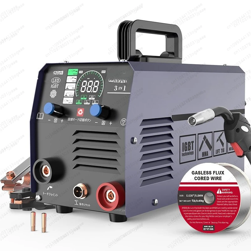6 In1  GASLESS  MMA CUT HVM270 Multi Function  Inverter  Welding Machine