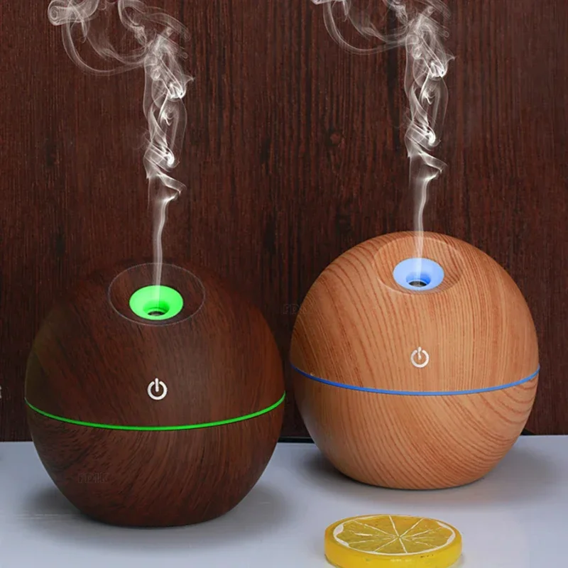 130ml USB  Essential Oil Diffuser Ultrasonic  Humidifier Air Purifier 7 Color Change  Night light  Office
