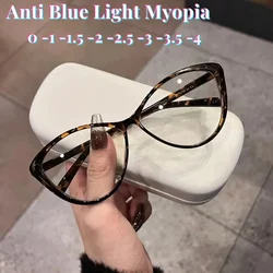 Cat Eye Transparent Myopia Glasses Women High-definition Eyeglasses New Fashion Vintage Large Eyewear Frame очки для зрения