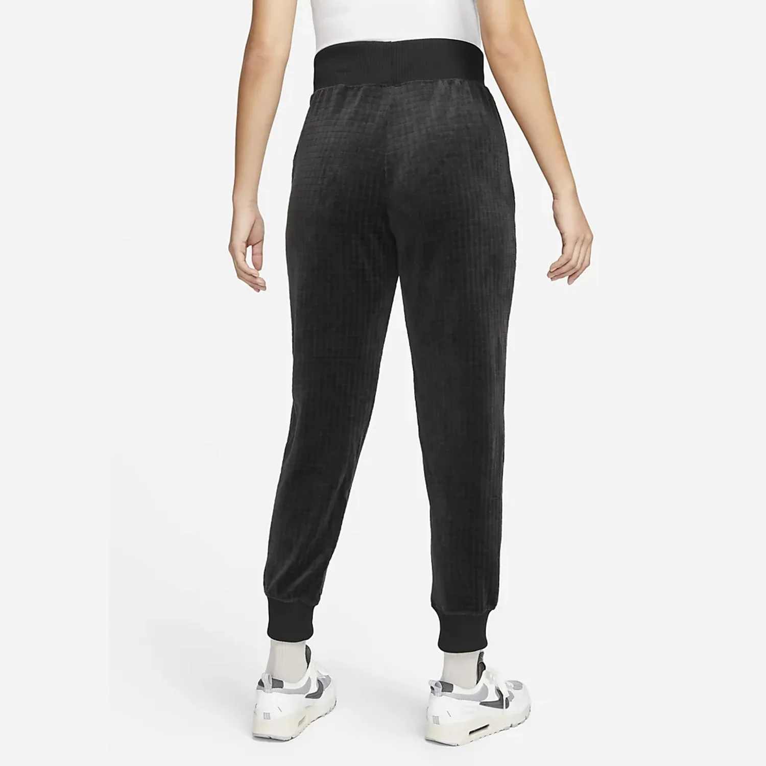 Nike genuine Spring New Women's High-Waist Velvet Sport Tapered Pants DV7821-010