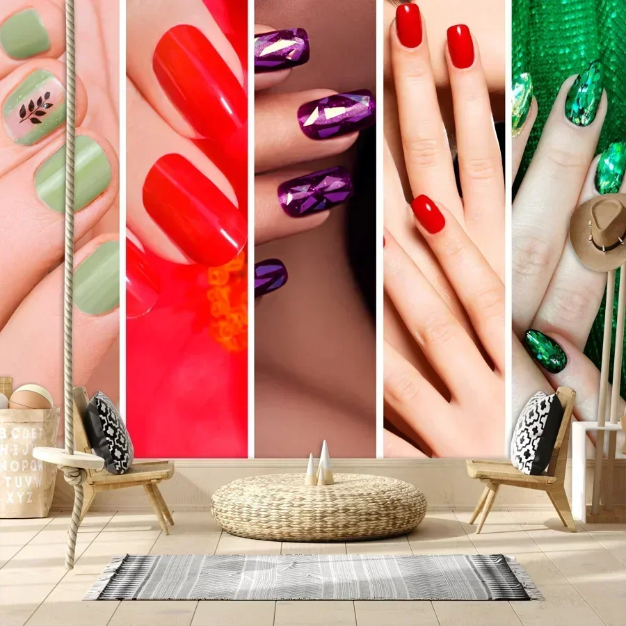 15+ Waterproof Wall Art Papers Home Decor Peel n Stick Easy to Apply Wallpaper for Living Room SPA Nail Salon Beauty Store Mural