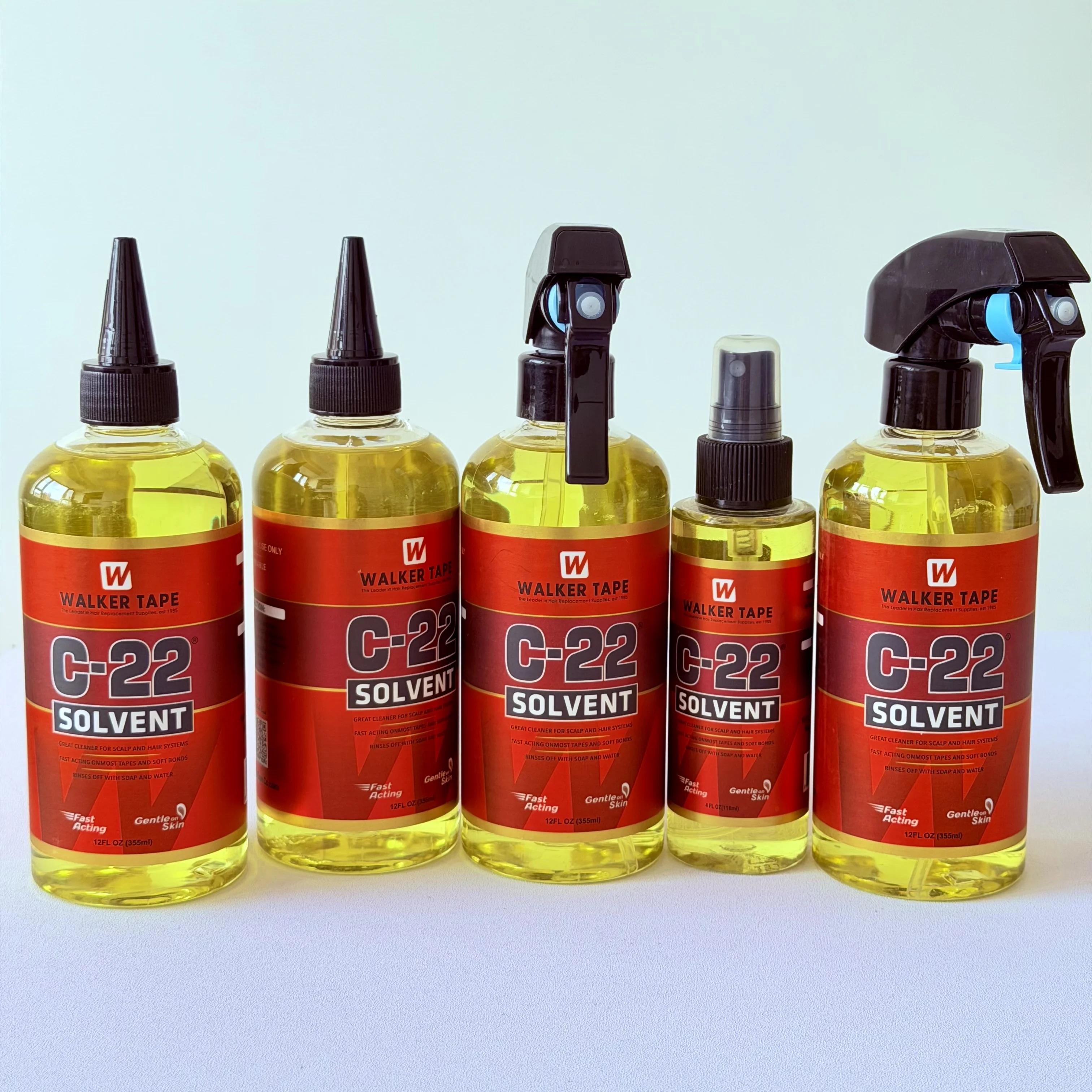 Walker Tape C-22 Solvent Spray Remover for Lace Wigs Toupee Adhesive Removers Wig Glue Remover Hair Extension Remover for Tape