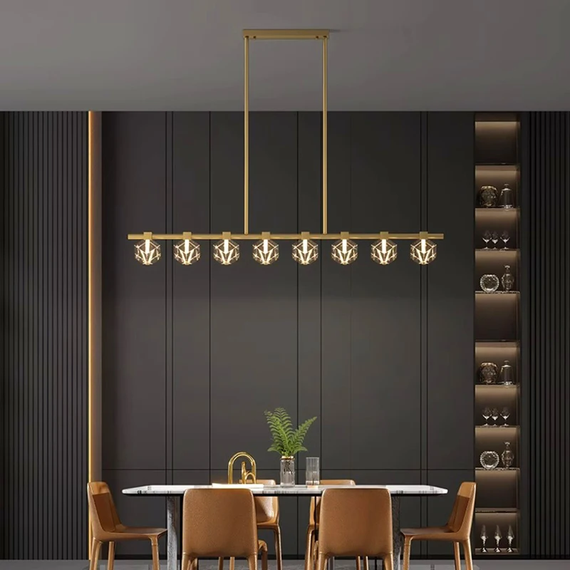 

Modern Long LED Pendant Light for Living Dining Room Kitchen Food Tables Designer Chandelier Home Decor Lusters Luminaires