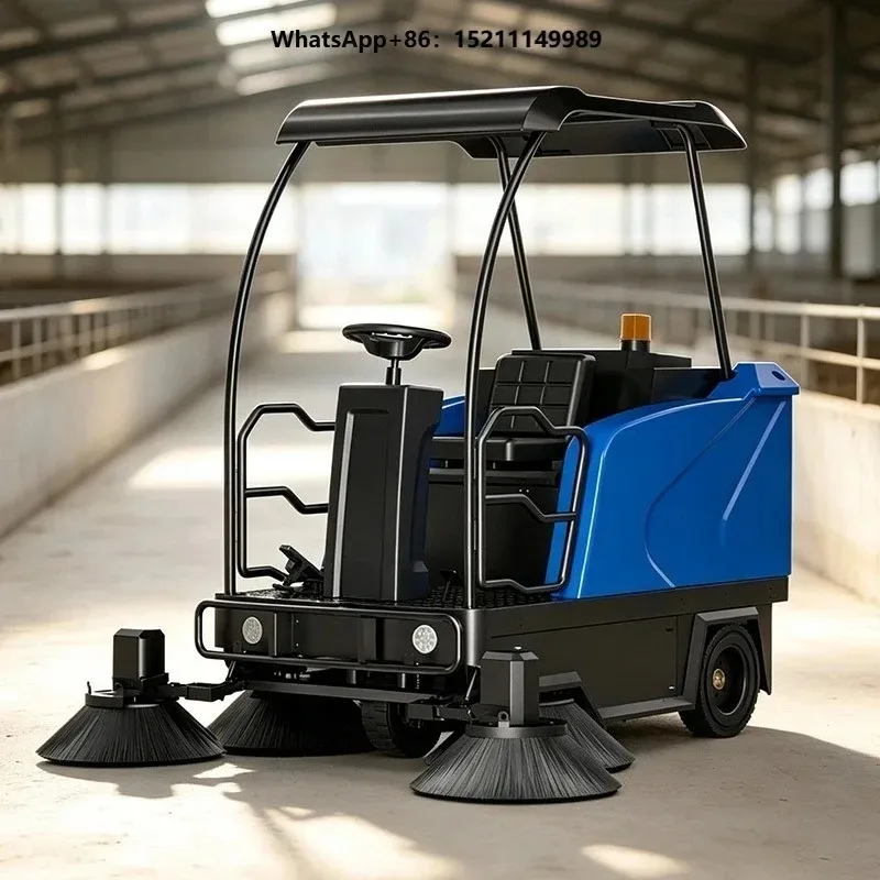 Low Noise Ride-On Self-Propelled Commercial Floor Cleaner