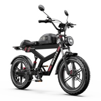 DUOTTS F20 Electric Bike Peak power 1000W Equipped with 52V 27AH battery Hydraulic brakes GPS positioning system 20-inch wide tire all-terrain electric bike.