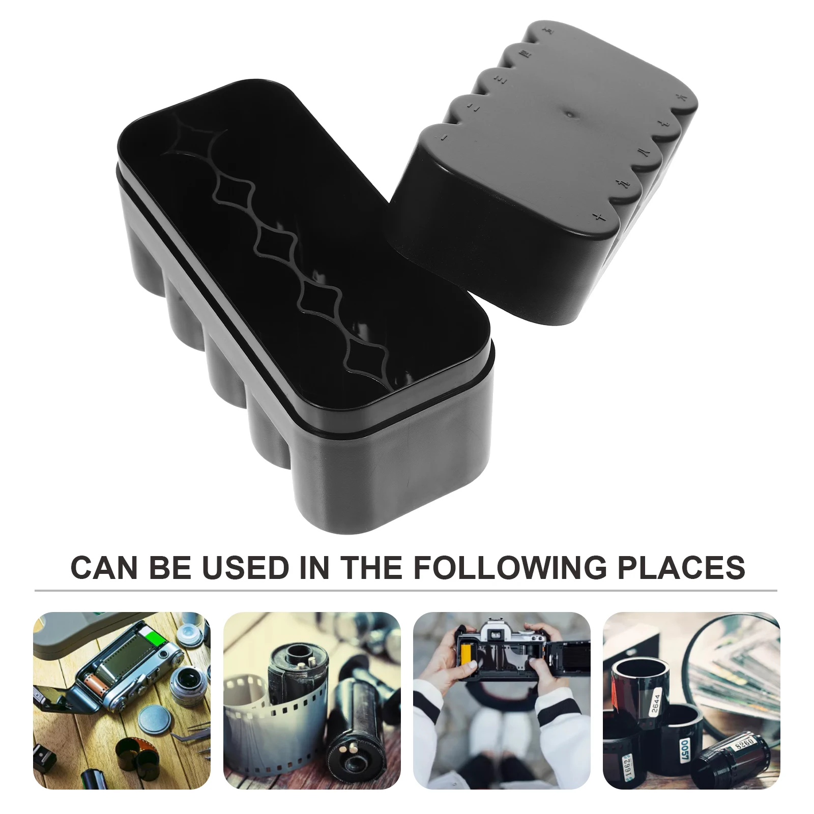 

Film Storage Box Organizer Case Containers Canisters with Caps Photo Boxes Carrying