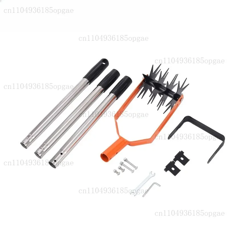 

Adjustable Rotary Cultivator Garden Lawn Gardening Rotary Tiller and Hand-Held Garden Cultivator Tool Soil Plowing Tool for Soil