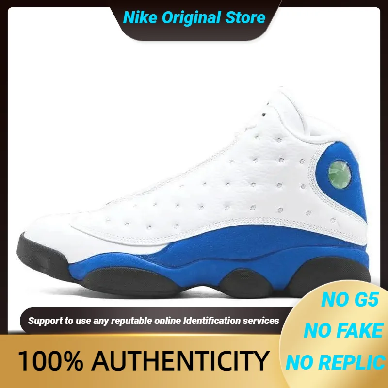 Nike Jordan 13 Retro White Hyper Royal Black Sneakers shoes 414571-117