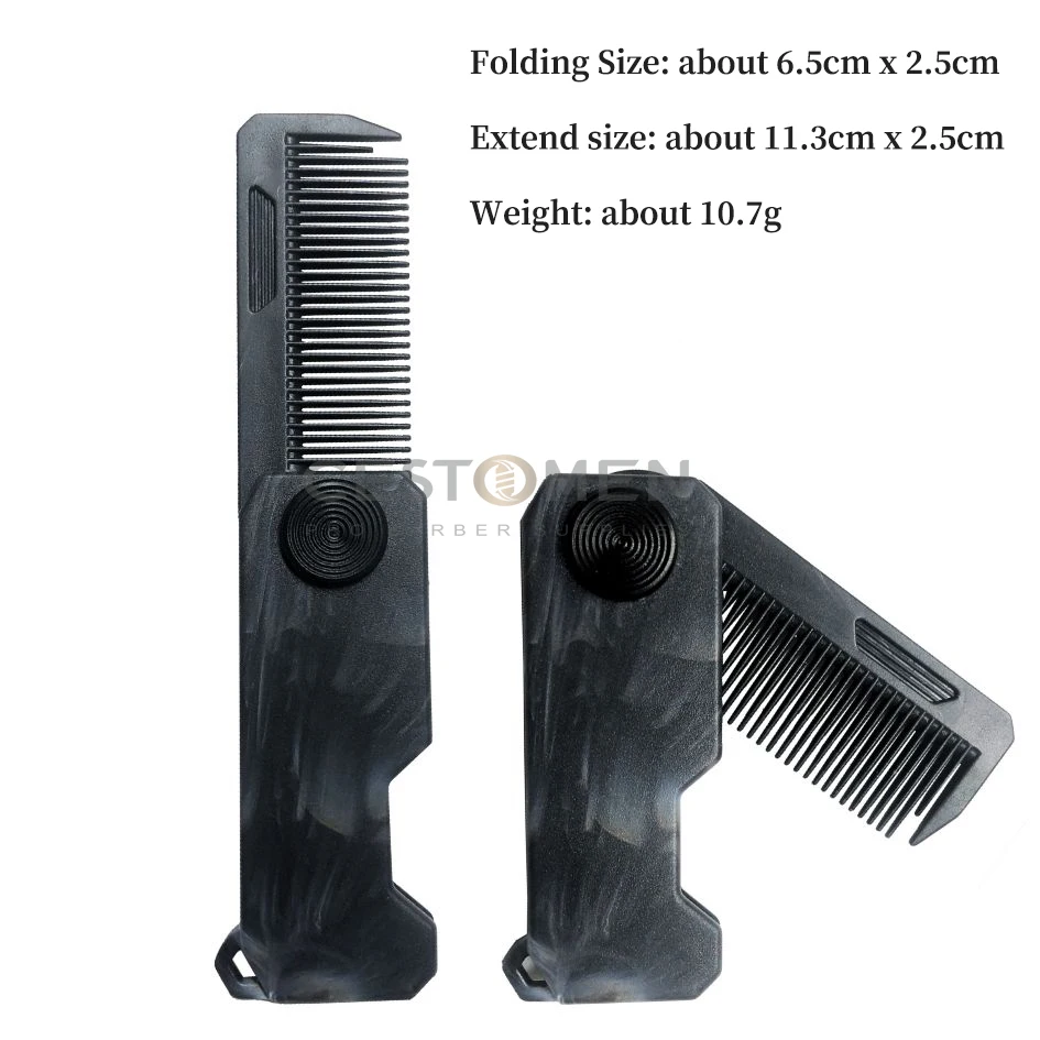 Nieuwe 1/2/3 in 1 Pocket Opvouwbare Kammen Plastic Grove Olie Hoofd Kam Baard Kammen Kapper tondeuse Kam Salon Haar Styling Tools