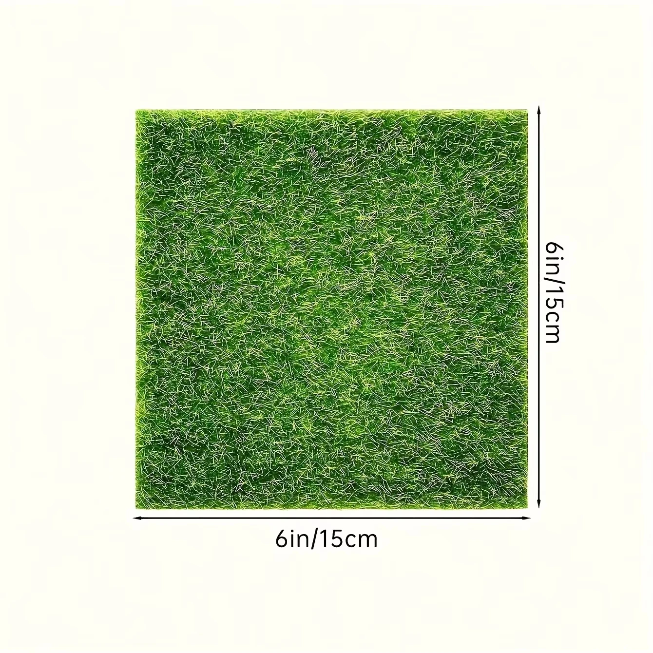 1-4 Packungen 15x15cm Puppenhaus Miniatur-Grasmatte Simulierter Rasen für Mikro-Landschaft DIY Modell Zubehör – Detail 6