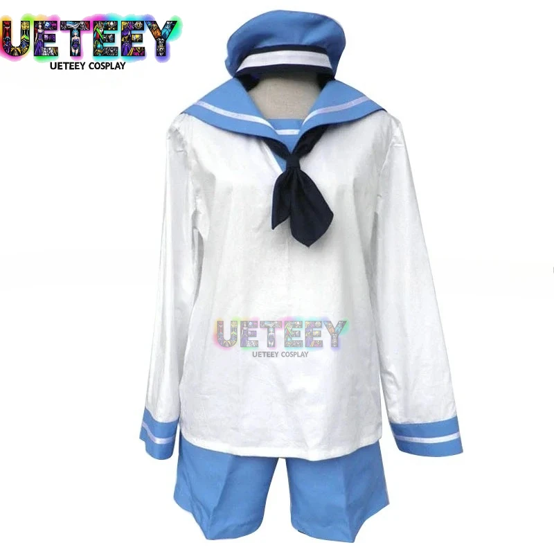 

UETEEY COS Hetalia: Axis Powers Italy Sailor Suit Light Blue 2G Uniform COS Clothing Cosplay Costume,Customized Accepted