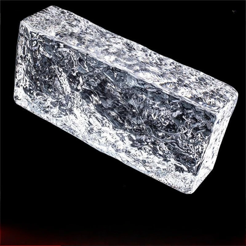 Super White Glass Brick Partition Wall Solid Transparent Crystal Brick Ice Block Internet Celebrity